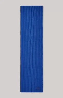 Francis Knitted Scarf in Blue