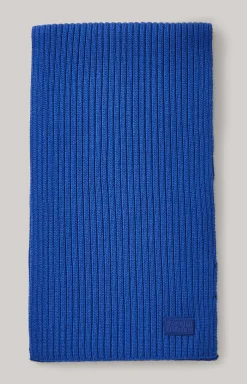 Francis Knitted Scarf in Blue