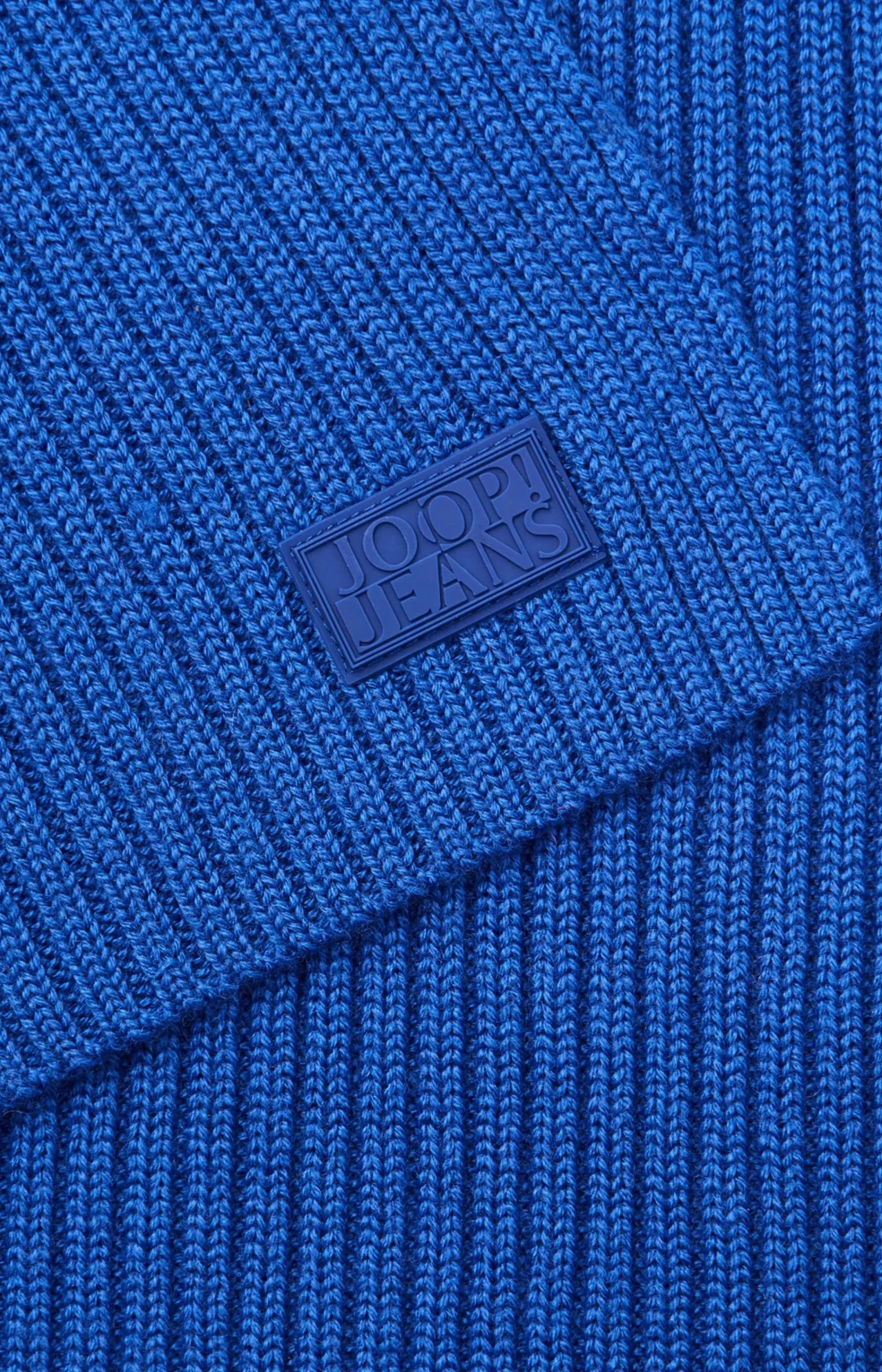 Francis Knitted Scarf in Blue