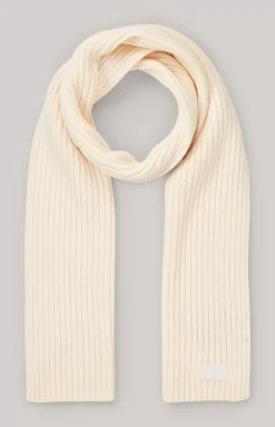 Francis Knitted Scarf in Off-white