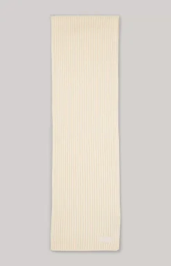Francis Knitted Scarf in Off-white