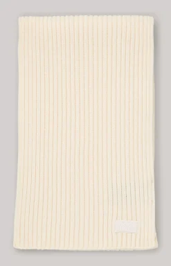 Francis Knitted Scarf in Off-white