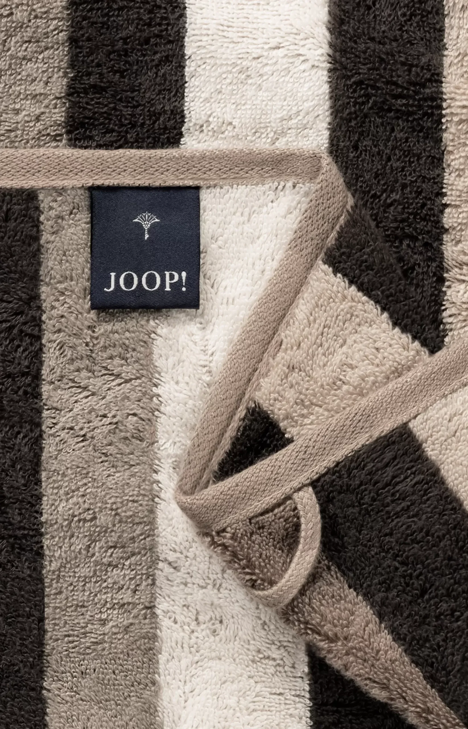 French Fryer Series JOOP! TONE STRIPES in sand stripe