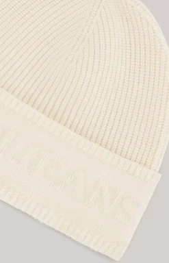 Fulvio Knit Beanie in Ecru
