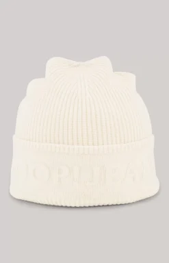 Fulvio Knit Beanie in Ecru