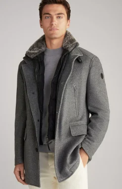 Gary Coat in Grey Marl