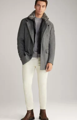 Gary Coat in Grey Marl