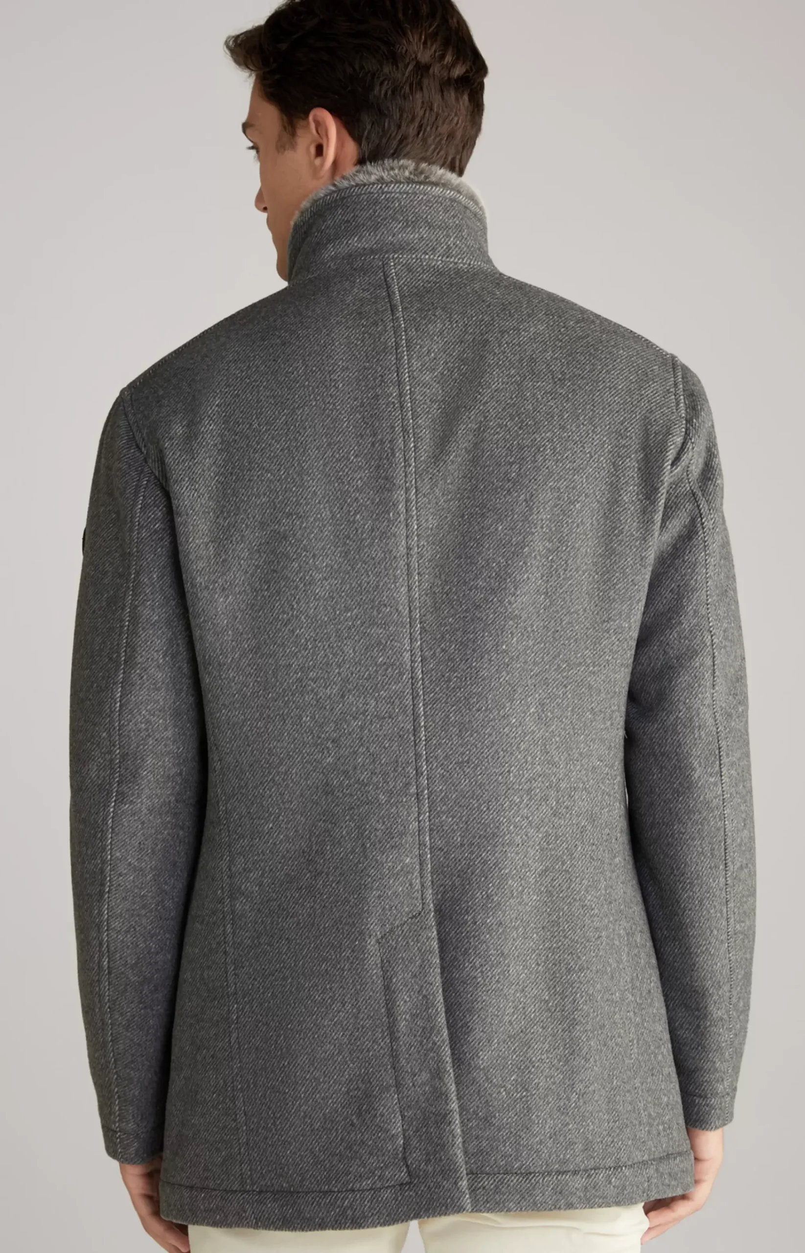 Gary Coat in Grey Marl