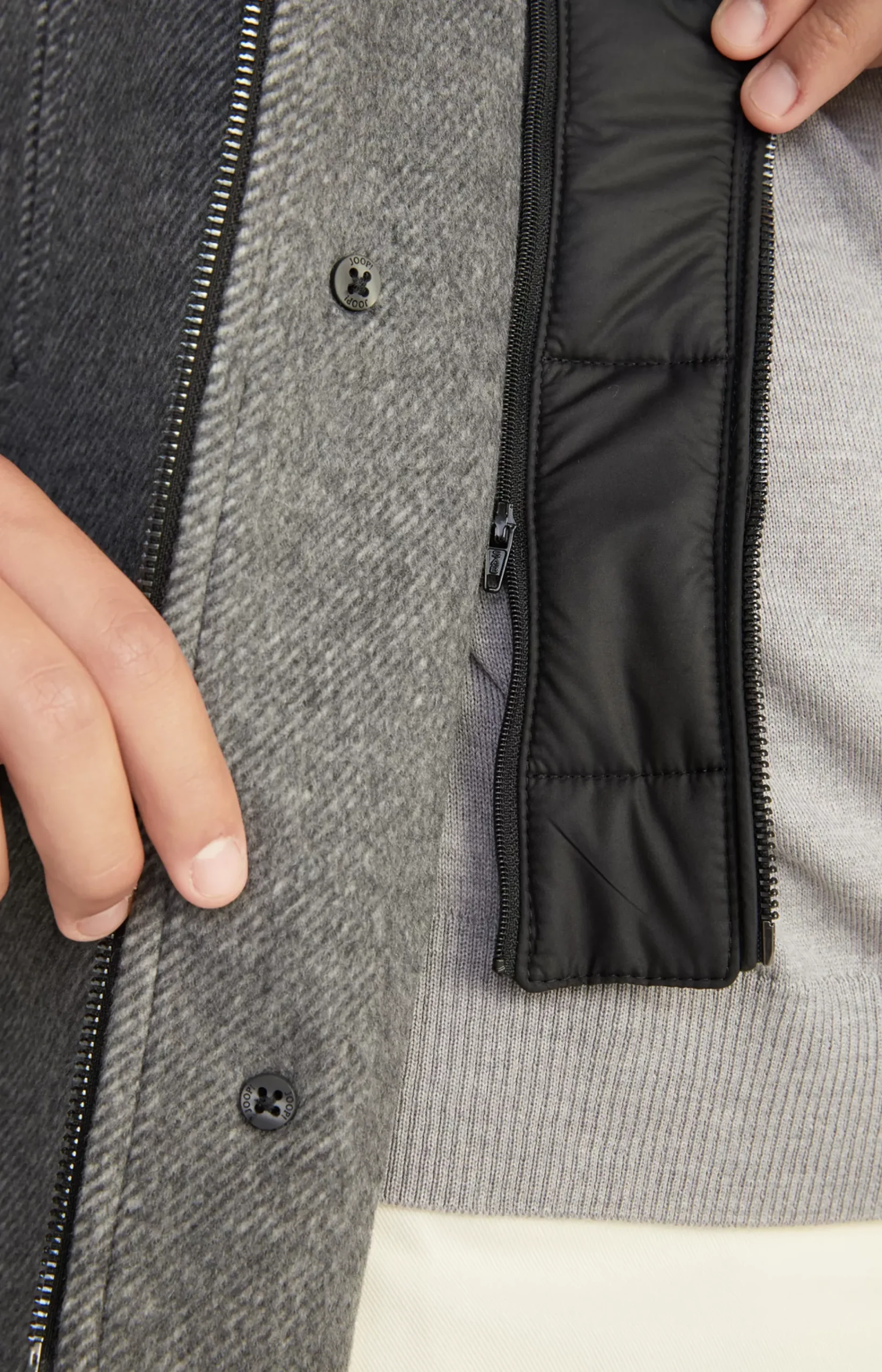 Gary Coat in Grey Marl
