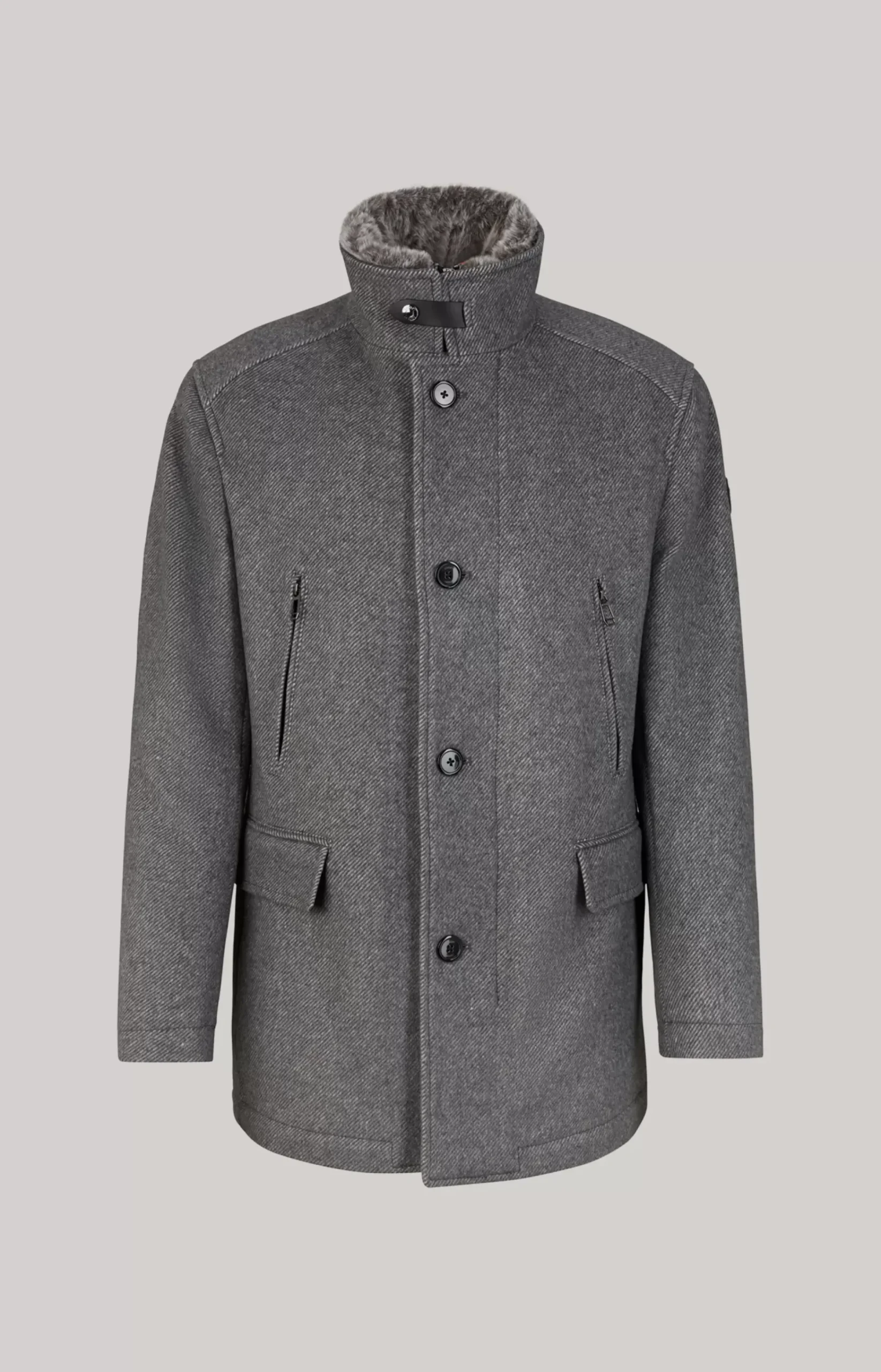 Gary Coat in Grey Marl