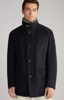 Gary Coat in Mottled Navy