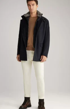 Gary Coat in Mottled Navy