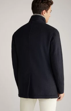 Gary Coat in Mottled Navy