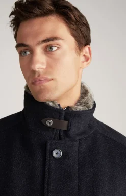 Gary Coat in Mottled Navy