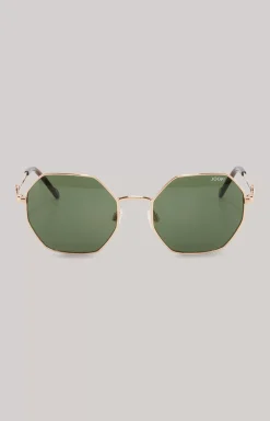 Gold/Green Sunglasses
