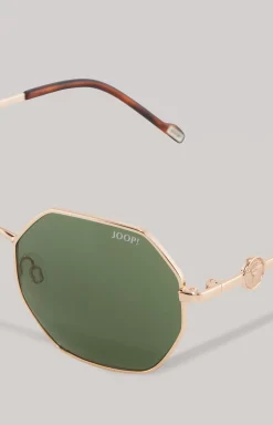 Gold/Green Sunglasses