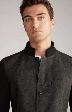 Hankoz Jacket in Grey/Black Melange