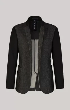 Hankoz Jacket in Grey/Black Melange