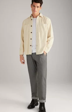 Harper Corduroy Shirt in Beige