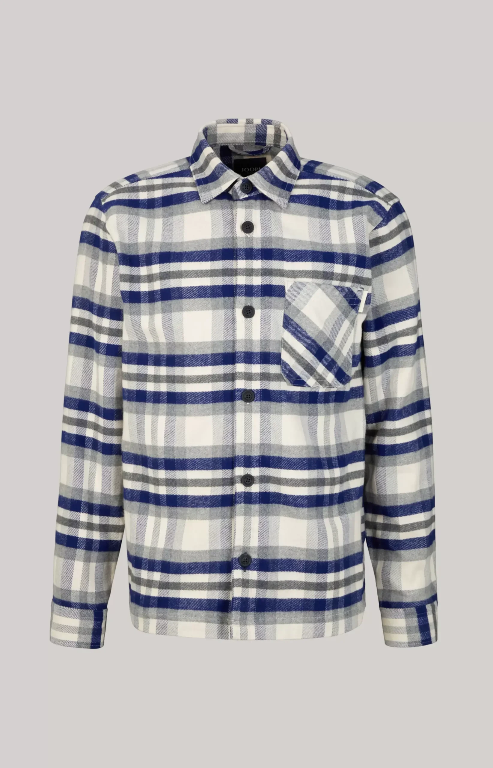 Harvi Flannel Shirt in Red/Beige Check