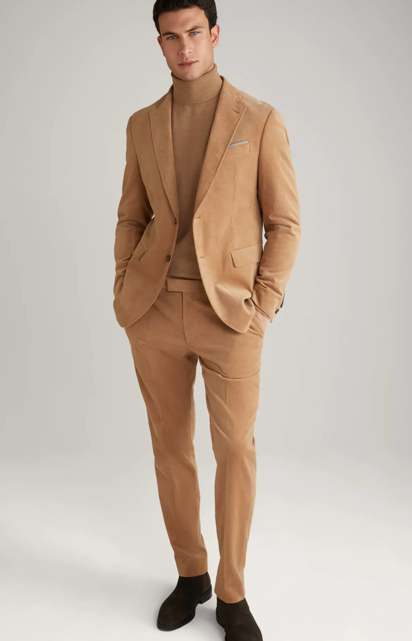 Haspar-Bloom Corduroy Suit in Light Brown