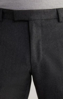 Haspar-Bloom Flannel Suit in Grey Melange