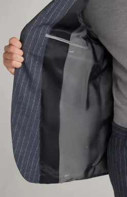 Haspar-Bloom Suit in Blue Stripes