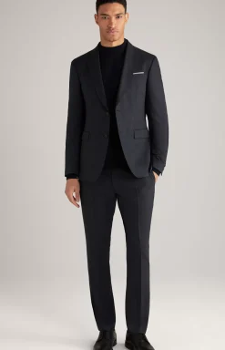Haspar-Bloom Suit in Dark Blue mélange