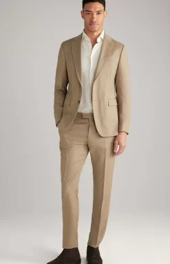 Haspar-Bloom Suit in Flecked Grey mélange