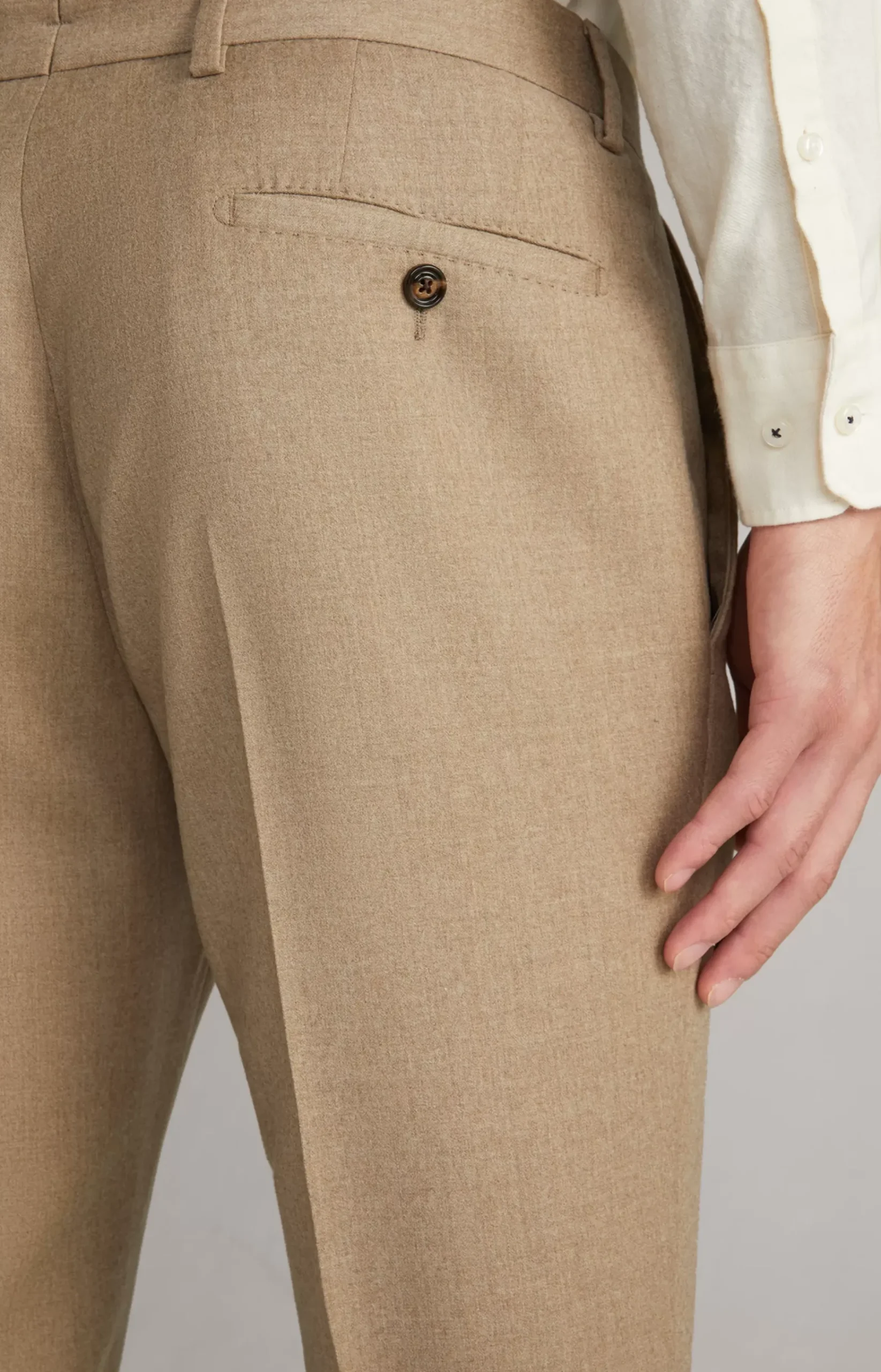 Haspar-Bloom Suit in Flecked Grey mélange