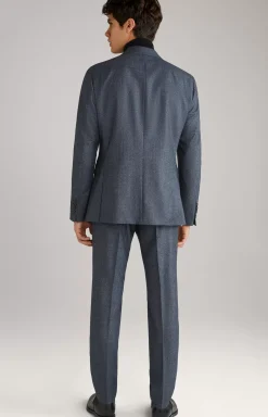Haspar-Bloom Virgin Wool Suit in Blue