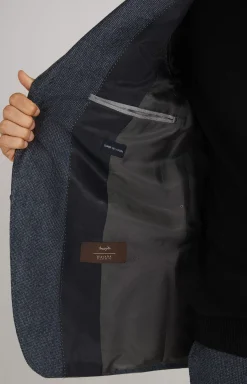 Haspar-Bloom Virgin Wool Suit in Blue