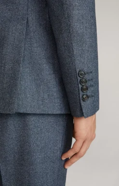 Haspar-Bloom Virgin Wool Suit in Blue
