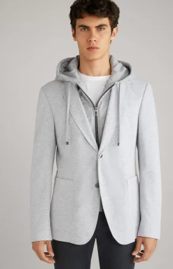 Havardy Jacket in Mottled Light Grey