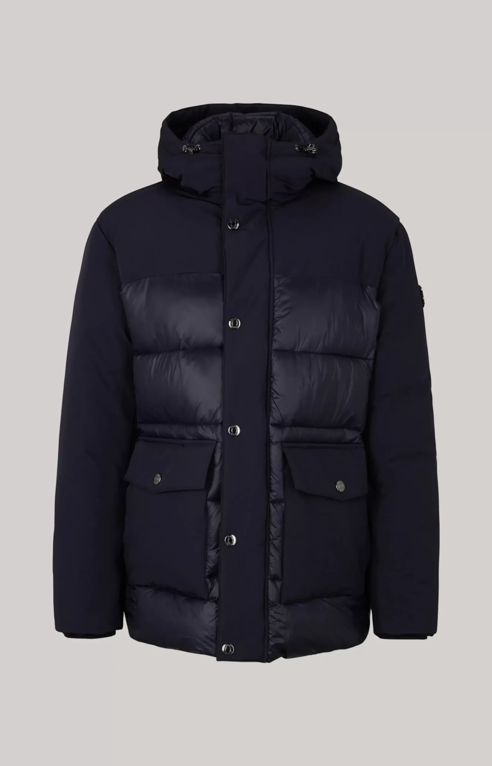 Havor Quilted Coat in Navy