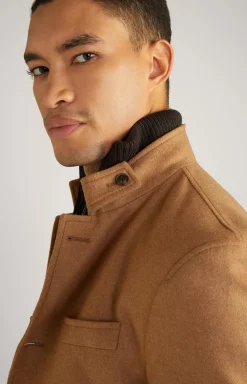Hectar Wool Mix Jacket in Brown