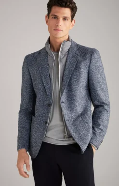 Hecton Jacket in a Blue and White Pattern