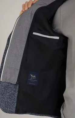 Hecton Jacket in a Blue and White Pattern