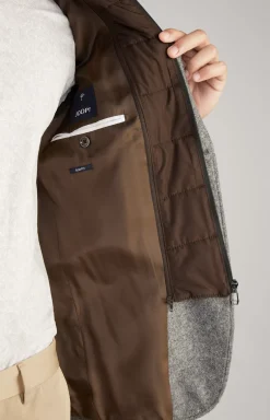 Hecton Jacket in Dark Grey Melange
