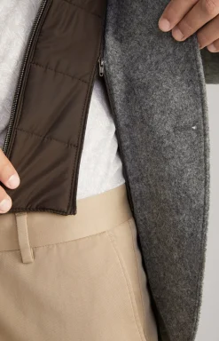 Hecton Jacket in Dark Grey Melange