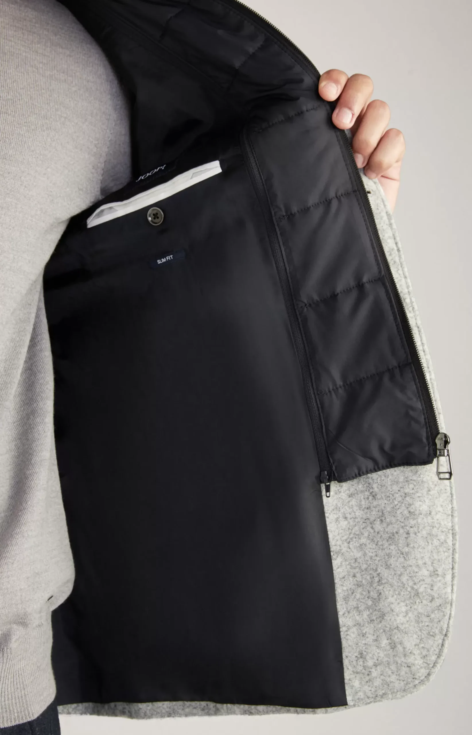Hecton Jacket in Grey Melange