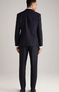Herby Blayr Virgin Wool Suit in Dark Blue
