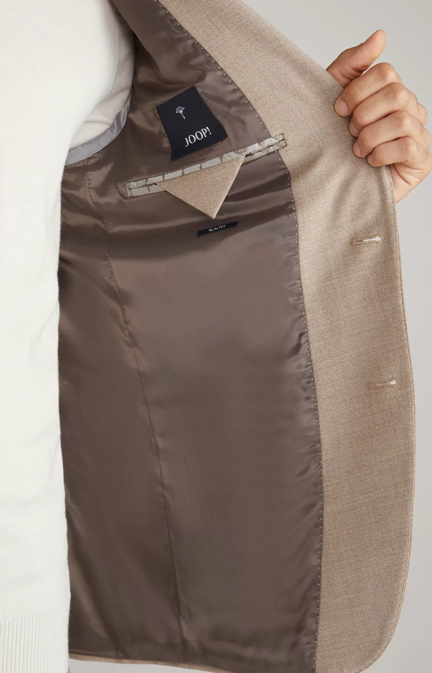 Herby Modular Jacket in Light Brown Marl
