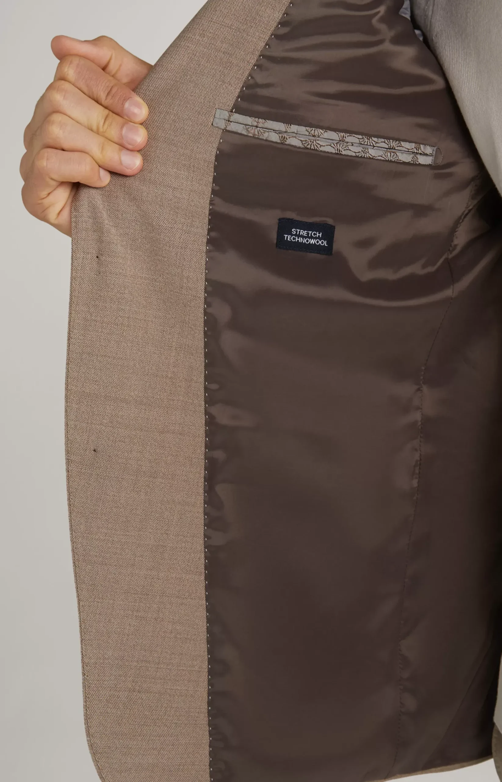Herby Modular Jacket in Light Brown Marl