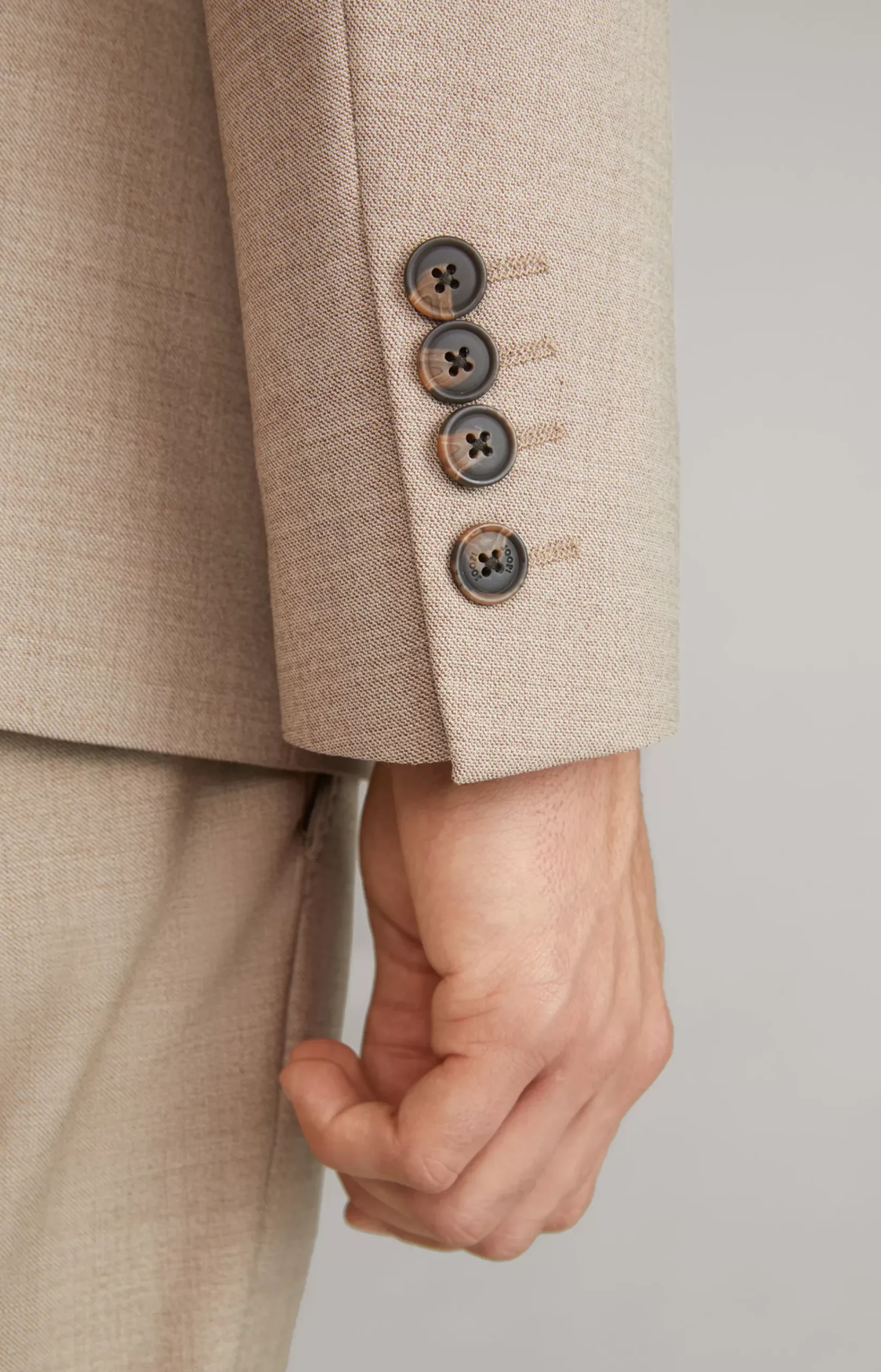 Herby Modular Jacket in Light Brown Marl