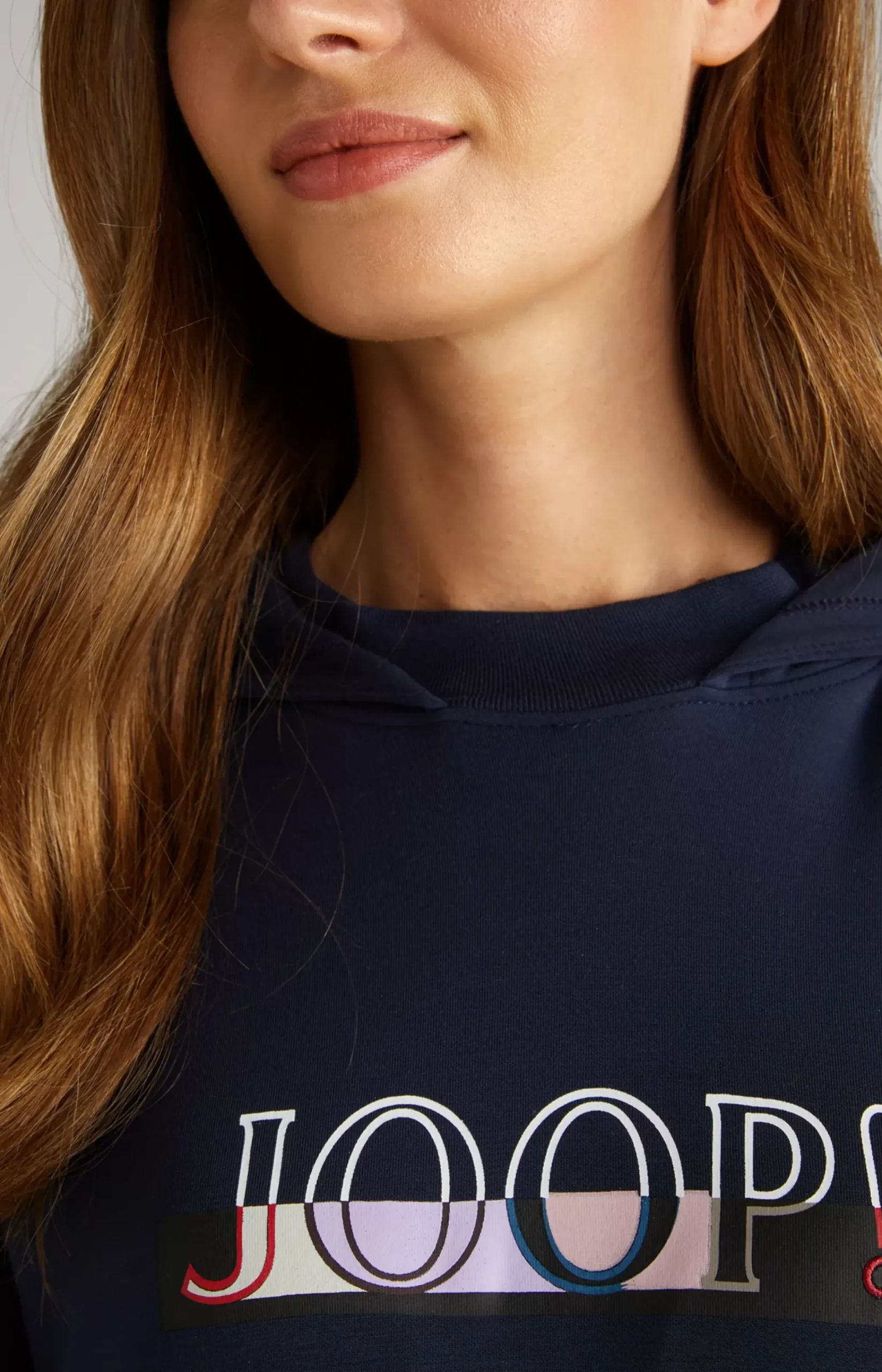 Hooded Loungewear dress in Navy