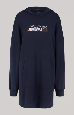 Hooded Loungewear dress in Navy