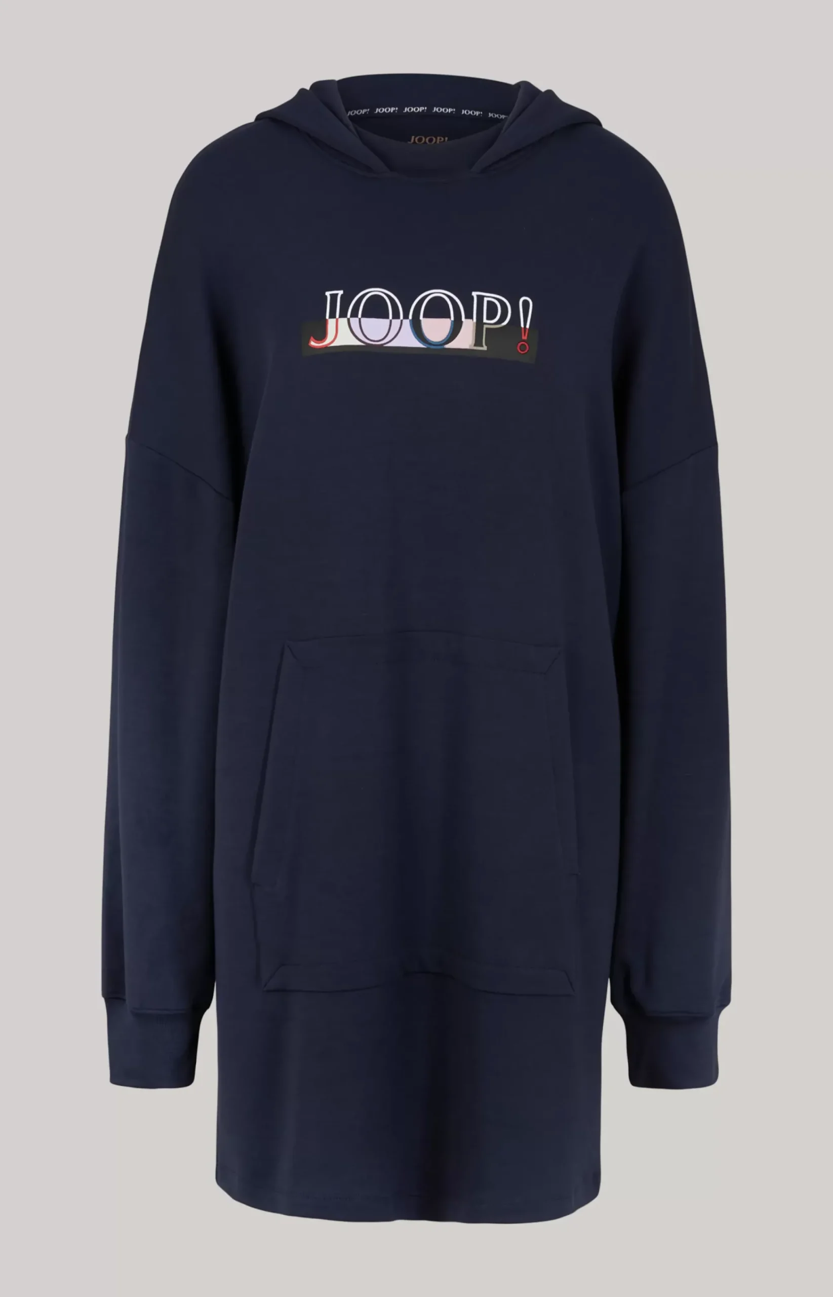 Hooded Loungewear dress in Navy