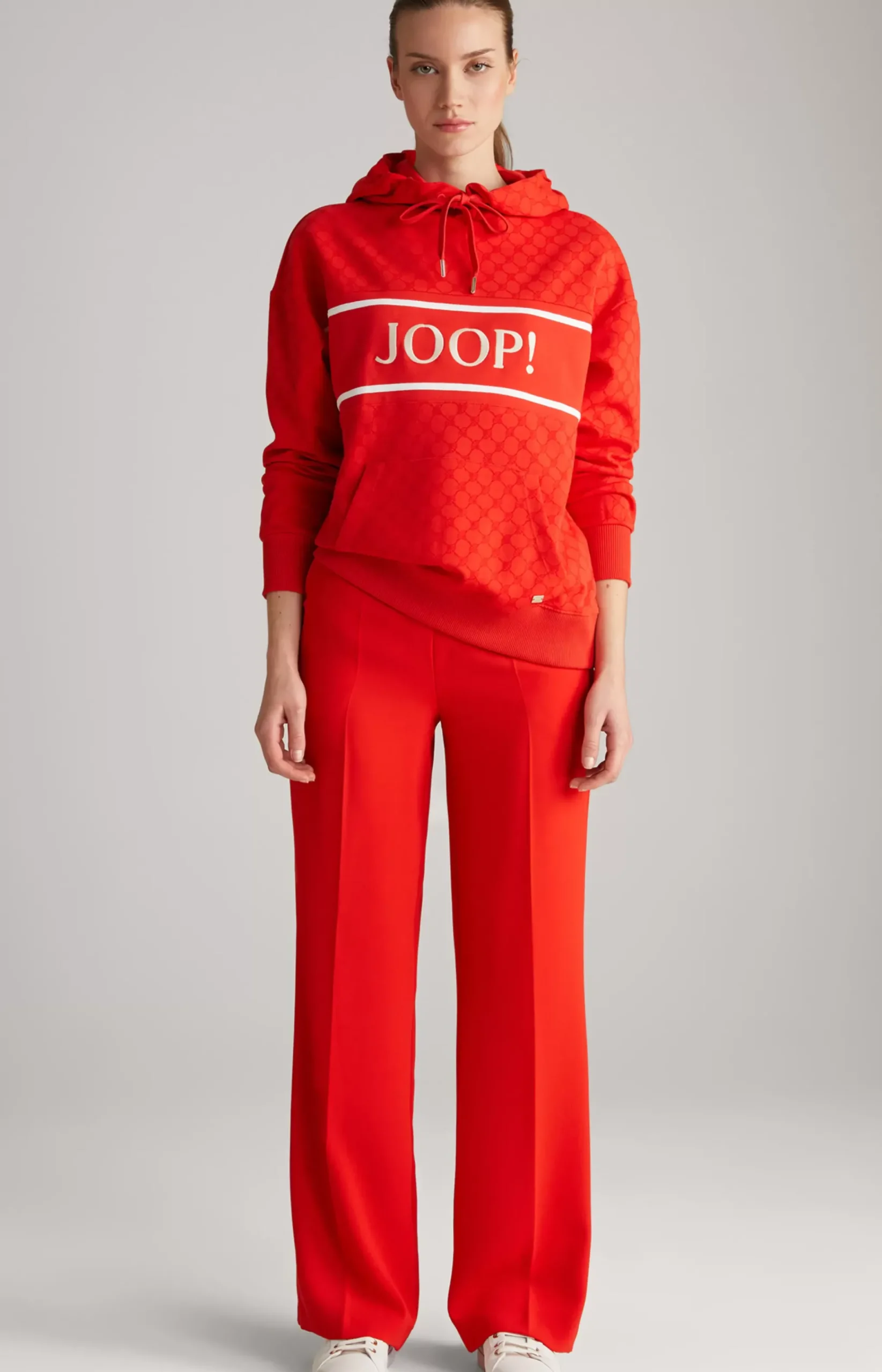 Hoodie in a Red Pattern