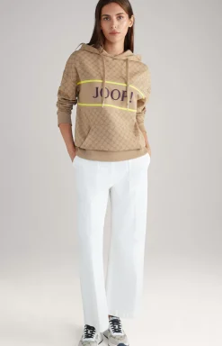 Hoodie in Beige, patterned